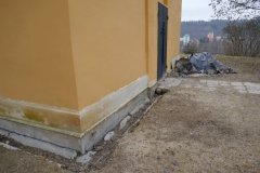 odvodnění kostela