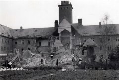 kaple poškozená bombardováním