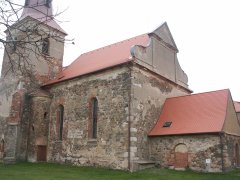 pohled zepředu zleva - nová střecha