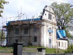 pohled zepředu zleva - oprava po požáru