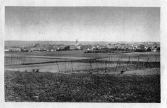 celkový pohled na ves s kostelem