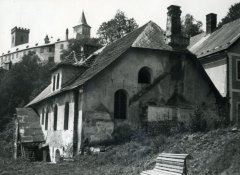 historické foto synagogy před demolicí