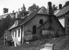 historické foto synagogy před demolicí