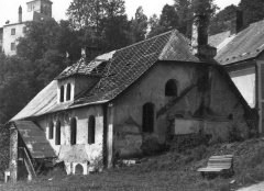 historické foto synagogy před demolicí