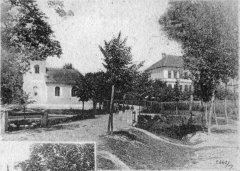 výřez snímku s kaplí z předchozí pohlednice