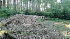 zbytky zdiva původní kaple
