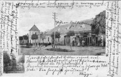 kaple na dobové pohlednici