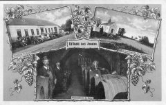 kaple na dobové pohlednici (vpravo)