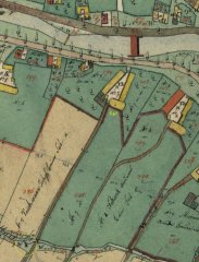 výřez z katastrální mapy z roku 1833