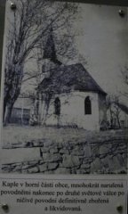 historické foto kaple