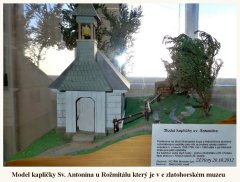 model kaple v muzeu Zlaté Hory