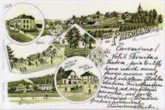 historické foto kaple (uprostřed)