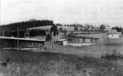 historické foto kaple (vpravo)