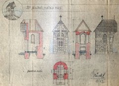 plán stavby kaple