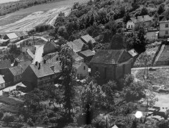 celkový pohled na město se synagogou