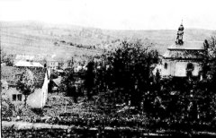historické foto kaple (vpravo)