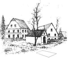kresba přibližné podoby kaple