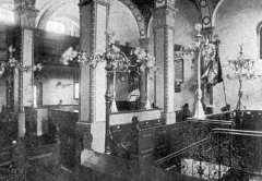 interiér hlavního sálu synagogy - pohled k severozápadu