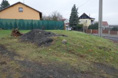 zavezené základy plánované nové kaple