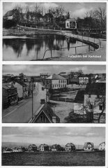 dobová pohlednice vsi s kaplí