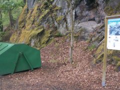 místo, kde kaple stála