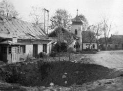 historické foto kaple po náletu