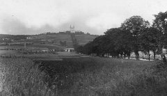 pohled na kostel od silnice k Olomouci