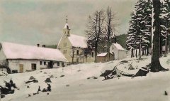 historické foto kaple (kaple sv. Marty vpravo od velké kaple sv. Anny)