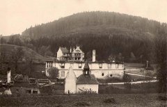 historické foto kaple (po vypálení vsi)
