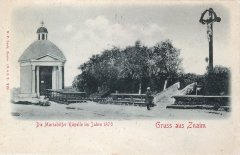 kaple na dobové pohlednici