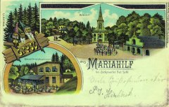 dobová pohlednice poutního areálu