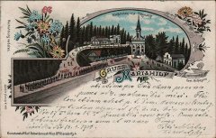 historické foto kaple (zcela vpravo)