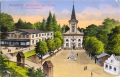 dobová pohlednice poutního areálu