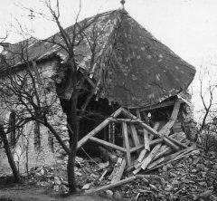 kaple po bombardování