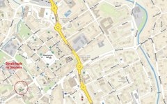 Nový Jičín - současná mapa - Divadelní ulice
