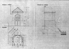 plán kaple ze srpna 1955