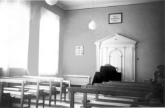 historické foto interiéru modlitebny