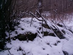 pohled na trosky kaple