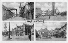 zvonice na dobové pohlednici (vpravo dole)