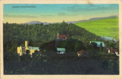 dobová pohlednice hradu s kaplí
