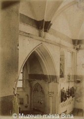 historické foto interiéru kaple