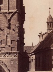 historické foto kostela (vpravo)