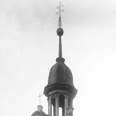 detail sanktusníku kostela (výřez z fotografie Jindřicha Eckerta)