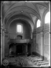 historické foto interiéru kostela