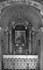 historické foto interiéru kaple