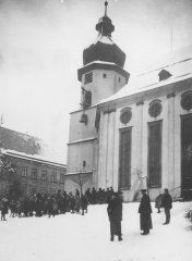 historické foto kostela