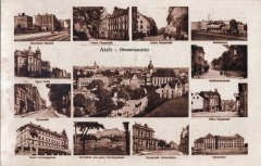 dobová pohlednice města s kostelem