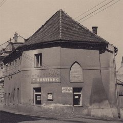 historické foto bývalého kostela - detail