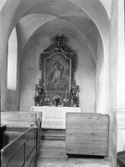 historické foto interiéru kostela - kaple pod věží
