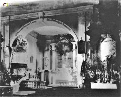 historické foto interiéru kostela